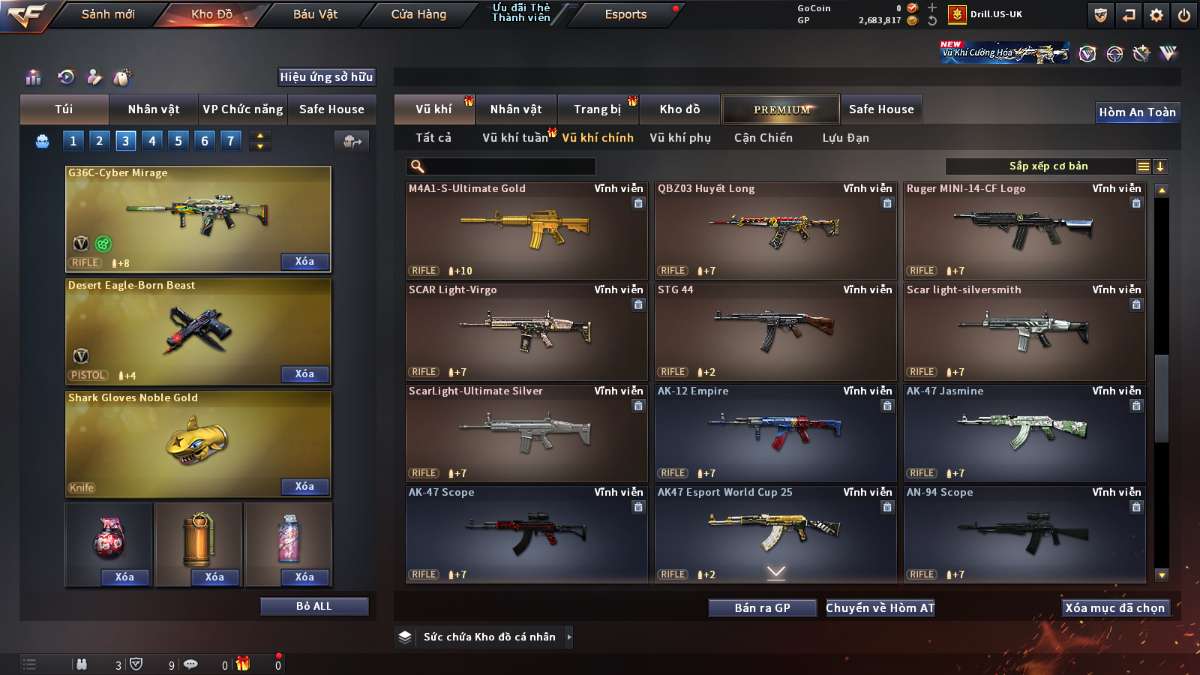 shop acc cf uy tin gia re